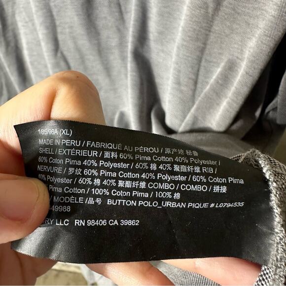 Theory Grey Men's Polo Size XL - Picture 4 of 6